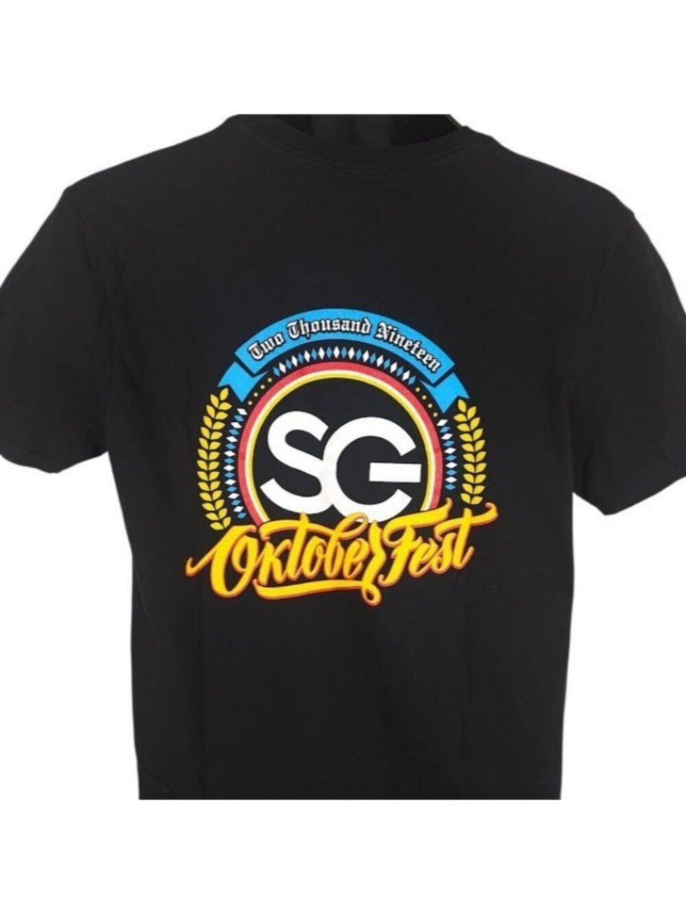 Oktoberfest T Shirt Mens Size Medium Black 2019 Las Vegas Scientific Games